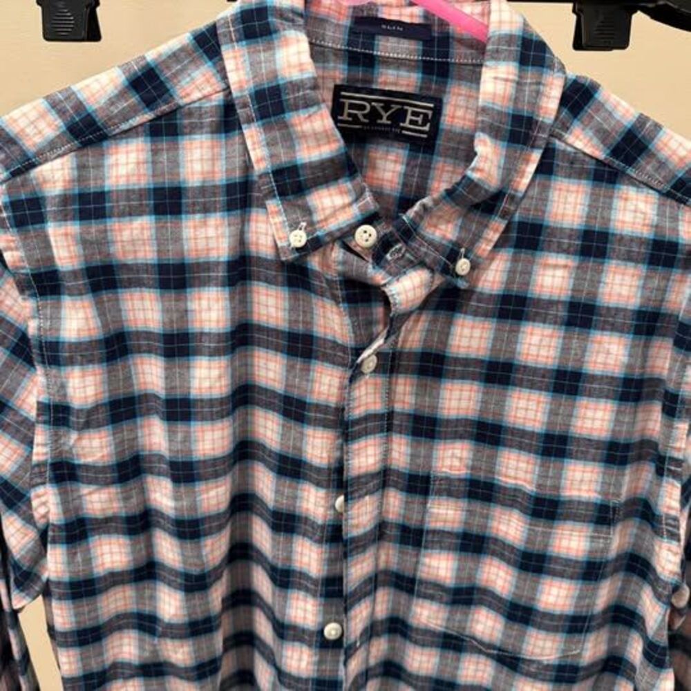 Hawker Rye Slim Fit Plaid Button Down Shirt